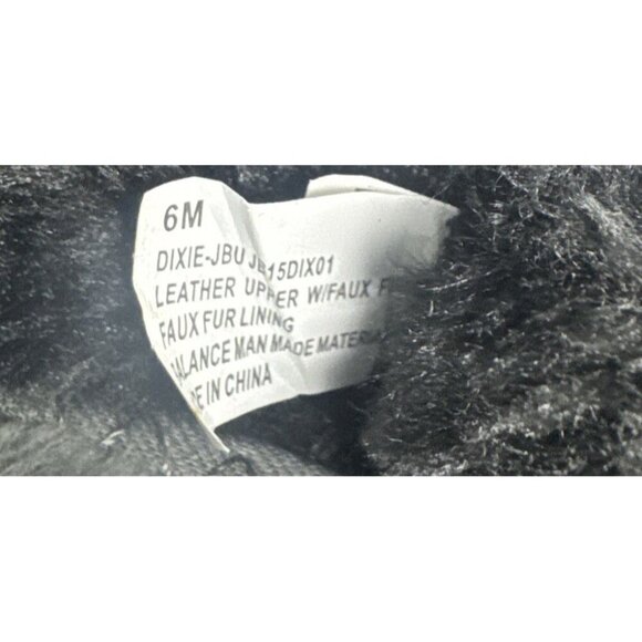 JBU Womens Black Suede w/ Faux Fur Lining Dixie Slip On Loafer Sz 6 Comfort - Picture 5 of 7